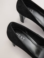 Black Extra Wide Fit Forever Comfort® Round Toe Block Court Shoes - Image 5 of 5