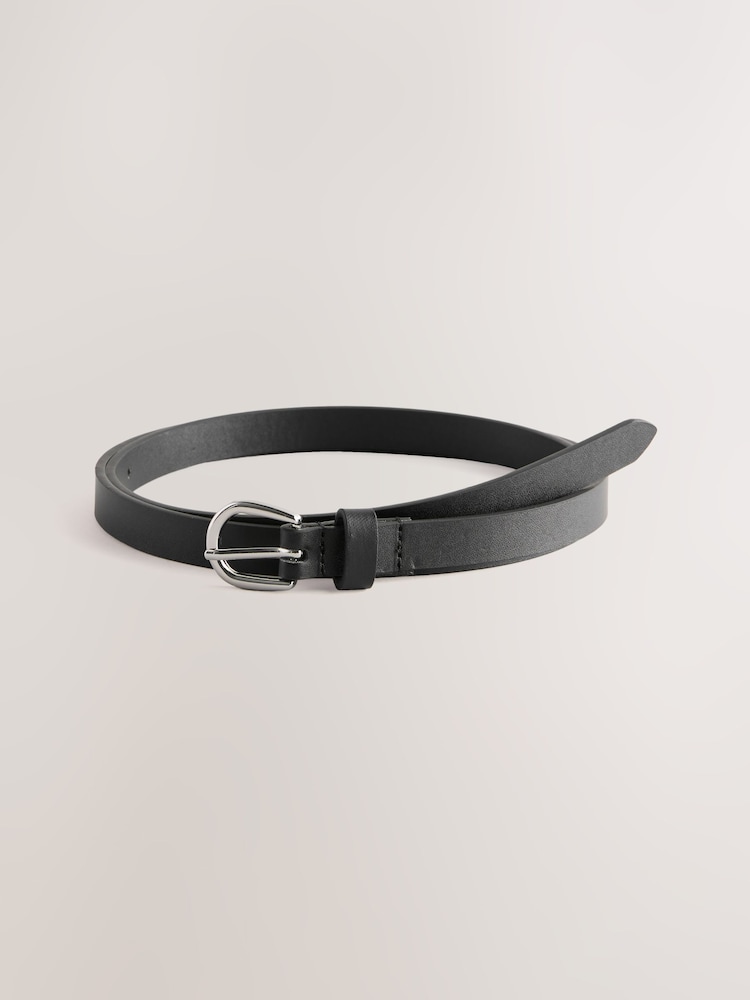 Preto/Ruivo - Pacote de Belts finos de PU 2 - Imagem 2 de 5