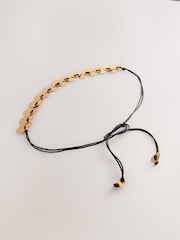 Gold Hammered Disc Rope Belt - Image 2 of 4