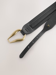 Black Abstract Buckle Belt - Image 4 of 5