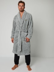 رمادي - روب فليس Teddy من Threadbare - صورة 3 من 4