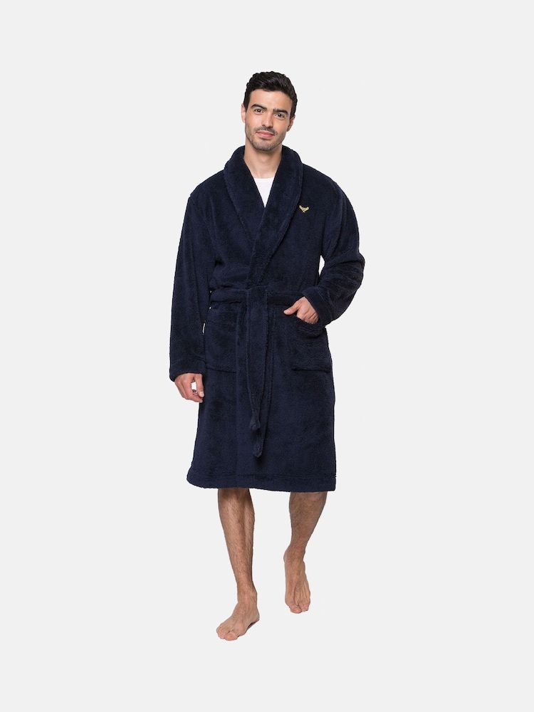 أزرق داكن - روب فليس Teddy من Threadbare - صورة 1 من 4