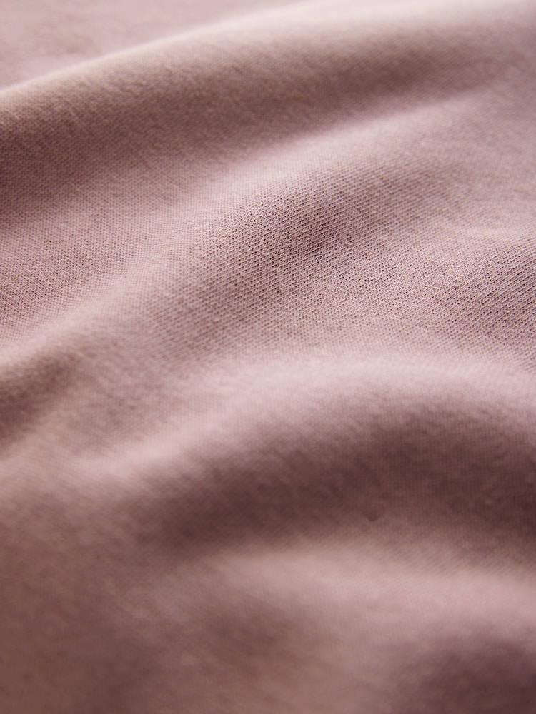 Berry Pink Jersey Cotton Rich Quarter Zip Sweatshirt - Image 7 of 7