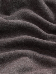 Brown Marl Jersey Cotton Rich Quarter Zip Sweatshirt - Image 6 of 6