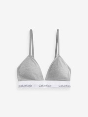 Calvin Klein Grey Triangle Bra with Modern Cotton - Image 6 of 6