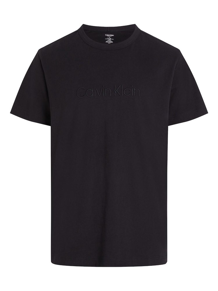 Calvin Klein Black 100% Cotton Lounge T-Shirt - Image 1 of 2 Calvin Klein Black 100% Cotton Lounge T-Shirt - Image 1 of 2