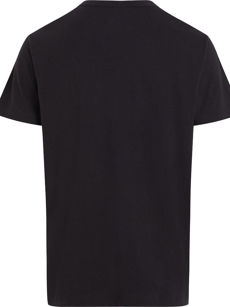 Calvin Klein Black 100% Cotton Lounge T-Shirt - Image 2 of 2