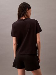 Schwarz - Calvin Klein Tonal Logo 100% Cotton T-Shirt - Bild 2 von 5