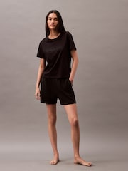 Schwarz - Calvin Klein Tonal Logo 100% Cotton T-Shirt - Bild 3 von 5
