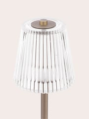Laura Ashley Matt Antique Brass Callaghan Rechargeable Table Lamp - Image 5 of 6
