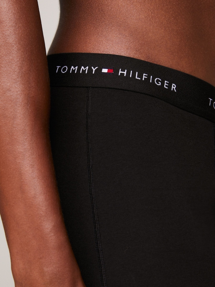 Tommy Hilfiger Black Essential Logo Waistband Trunks 3 Pack - Image 5 of 7