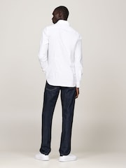 Tommy Hilfiger Slim Fit Button Down Collar Poplin Shirt - Изображение 2 из 8
