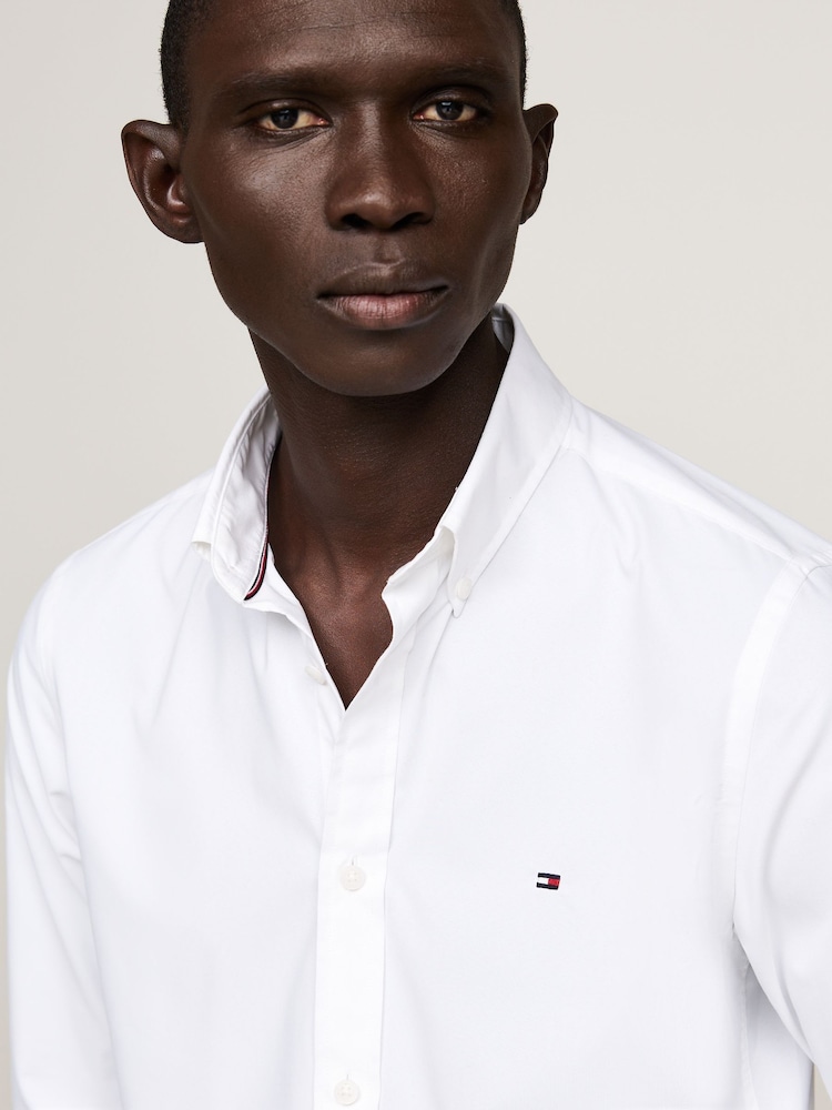 Tommy Hilfiger Coupe ajustée Button Down Col Poplin Chemises - Image 3 of 8