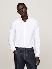 Tommy Hilfiger Slim Fit Button Down Collar Poplin Shirt - Изображение 4 из 8