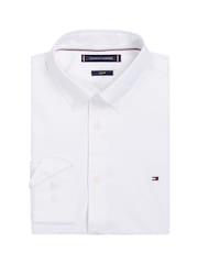 Tommy Hilfiger Slim Fit Button Down Collar Poplin Shirt - Изображение 8 из 8