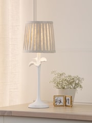Laura Ashley White Eleni Table Lamp - Image 1 of 6