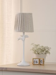 Laura Ashley White Eleni Table Lamp - Image 2 of 6