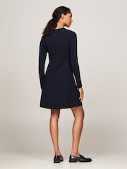 Tommy Hilfiger Blue Pure Wool Mini Jumper Dress - Image 2 of 11
