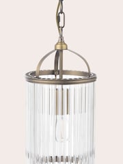 Laura Ashley Matt Antique Brass Sutton 1 Light Pendant Ceiling Light - Image 5 of 6