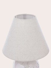 Laura Ashley White Pussywillow Twin Pack Table Lamp - Image 5 of 6