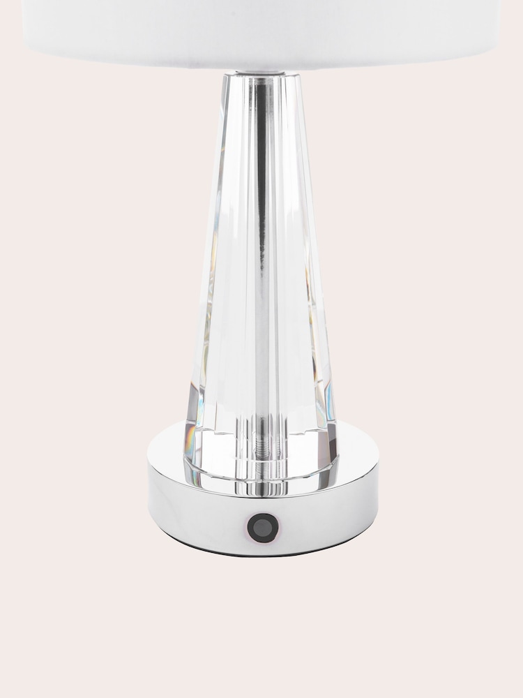 Laura Ashley Clear Blake Rechargeable Wireless Table Lamp - Image 6 of 6