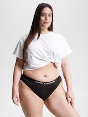 Tommy Hilfiger Black Original Logo Waistband Knickers - Image 3 of 7