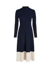 Tommy Hilfiger Curve Slim Midi Jumper Dress with Cashmere - Изображение 5 из 5