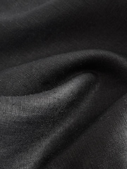 Black 100% Linen Shift Dress - Image 9 of 10