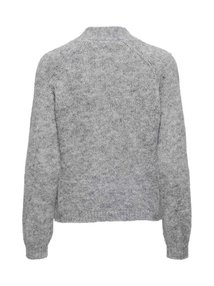 JDY Grey High Neck Bow Knitted Jumper - Image 7 of 7 JDY Grey High Neck Bow Knitted Jumper - Image 7 of 7