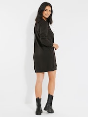 Threadbare Black Christmas Longline Sweatshirt - Image 2 of 5