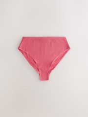 Berry Pink High Rise High Leg Rich Knickers 5 Pack - Image 3 of 8