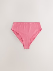 Berry Pink High Rise High Leg Rich Knickers 5 Pack - Image 4 of 8