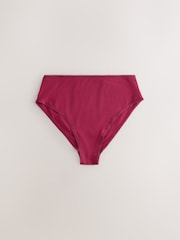 Berry Pink High Rise High Leg Rich Knickers 5 Pack - Image 6 of 8