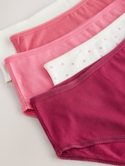 Berry Pink High Rise High Leg Rich Knickers 5 Pack - Image 8 of 8