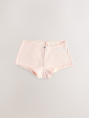 self. Pink Short Pointelle Knickers - Image 5 of 7