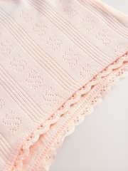 self. Pink Short Pointelle Knickers - Image 7 of 7