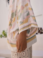 Pastel Short Kimono Cover-Up - Image 4 of 7