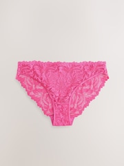 Ярко-розовый - Ultimate Comfort Lace Knickers - Image 1 of 3