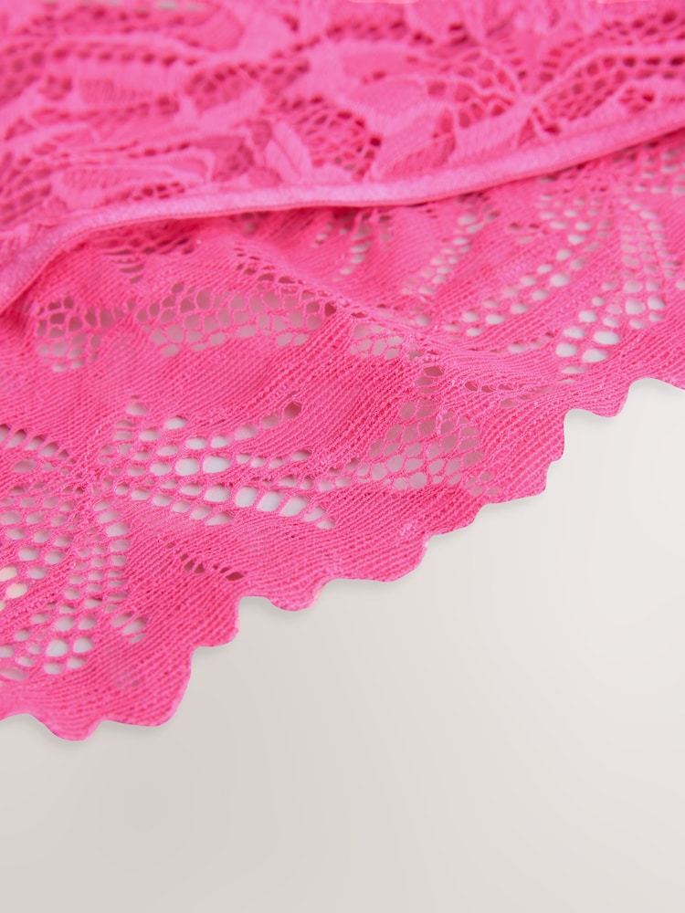 Ярко-розовый - Ultimate Comfort Lace Knickers - Image 3 of 3