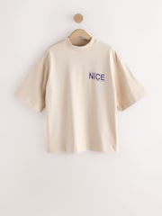 Lime & Neutral Oversized City Graphic Short Sleeve Crewneck 100% Cotton T-Shirts 2 Pack - Image 10 of 14