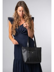 Cultured London 'Kensal' Leather Black Handbag - Image 1 of 6