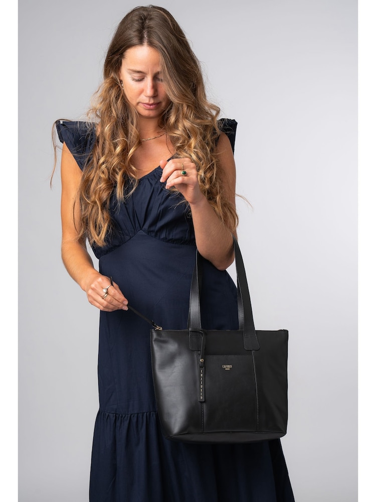 Cultured London 'Kensal' Leather Black Handbag - Image 1 of 6
