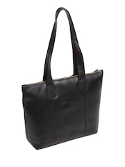 أسود - Cultured London 'Kensal' Leather Black Handbag - صورة 5 من 6