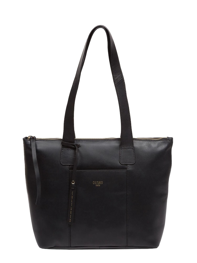 Cultured London 'Kensal' Leather Black Handbag - Image 2 of 6