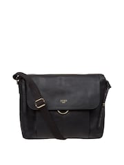Cultured London 'Chancery' Leather Shoulder Black Bag - Image 1 of 7