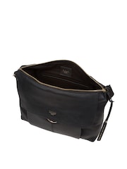 Cultured London 'Chancery' Leather Shoulder Black Bag - Image 3 of 7