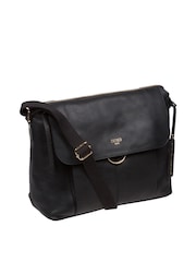 Cultured London 'Chancery' Leather Shoulder Black Bag - Image 4 of 7