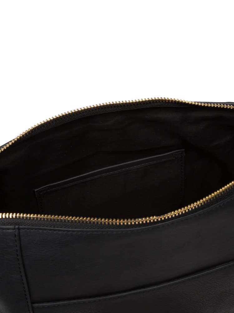 Cultured London 'Chancery' Leather Shoulder Black Bag - Image 5 of 7