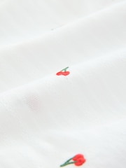 Branco/Borgonha - Seersucker Bandeau Shift Dress - Imagem 8 de 8
