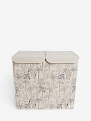 Cream Safari Embroidered Sorter Laundry Basket - Image 1 of 5